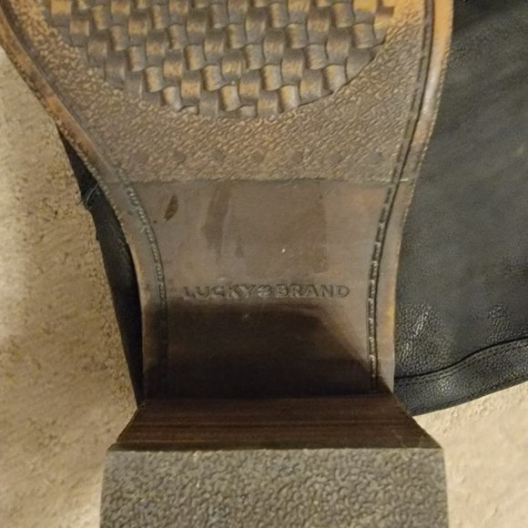 Leather Lace Up Over Knee Boots - Picture 2 of 4